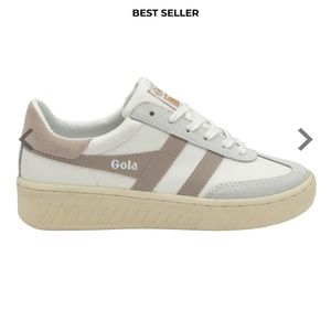 Gola Classics Women's Dropshot Sneakers in White/Blossom